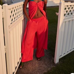 Women's Red Jumpsuit